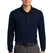 Long Sleeve Silk Touch&#153; Polo with Pocket